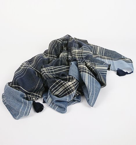 SZAL CHUSTA Z METALICZNĄ NITKĄ  D40-21