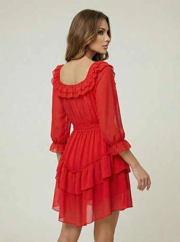 CZERWONA SUKIENKA HISZPANKA