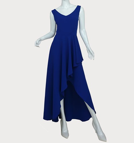 ELEGANCKA ASYMETRYCZNA SUKIENKA   D2-243