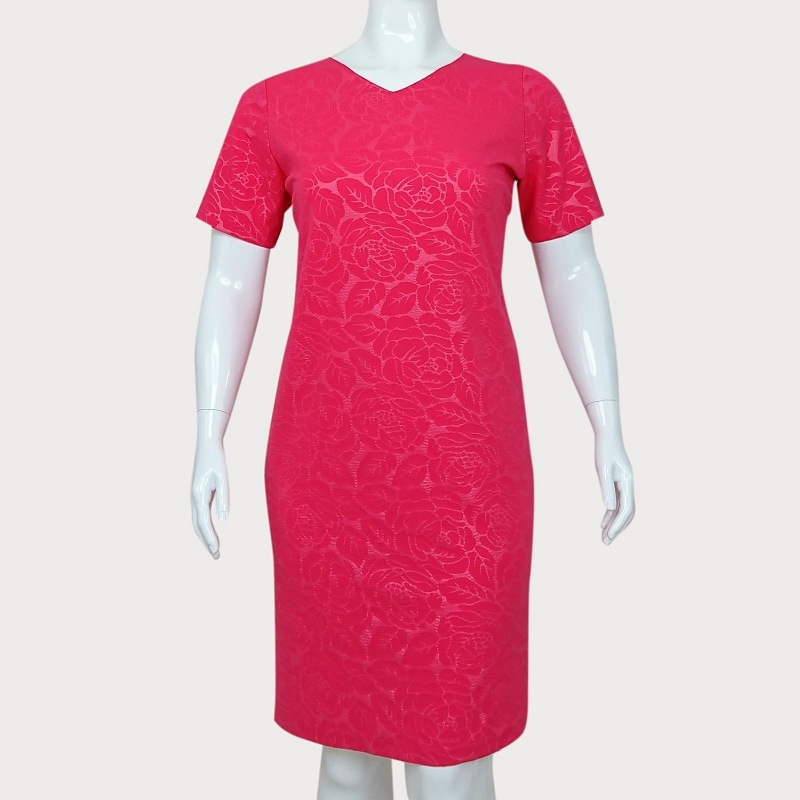 ELEGANCKA RÓŻOWA SUKIENKA  D2-31