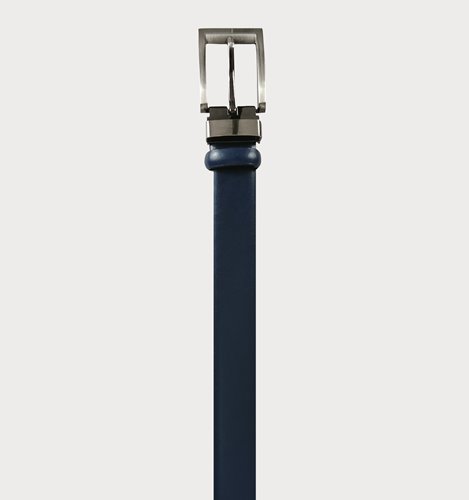 GRANATOWY PASEK ZE SKÓRY M6-54