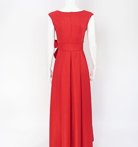 MAXI SUKIENKA Z POŁYSKIEM I PASKIEM  D2-392