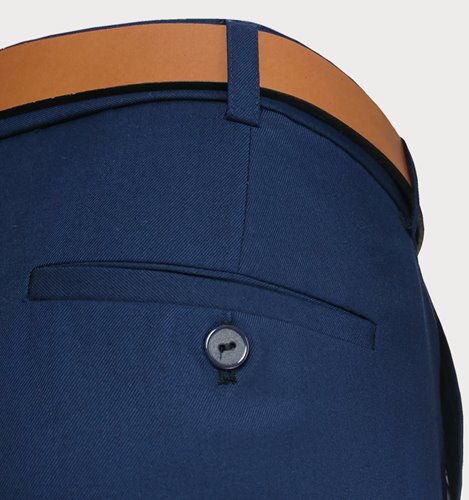 GRANATOWE SPODNIE MĘSKIE NA KANT SLIM  M4-16