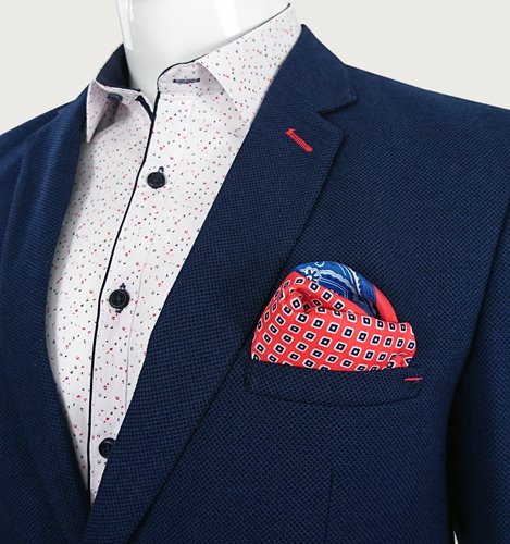 GRANATOWA MARYNARKA MĘSKA M22-29