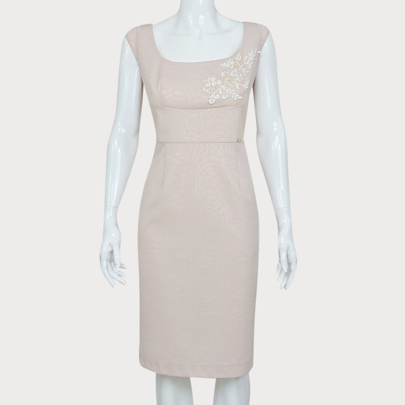 RÓŻOWA PROSTA SUKIENKA D2-106