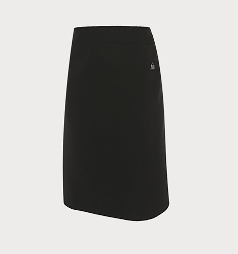 Czarna spódnica plus size z dzianiny D16-P35