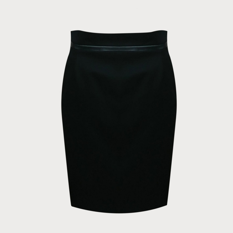 CZARNA  SPÓDNICA OŁÓWKOWA  MINI  D16-5