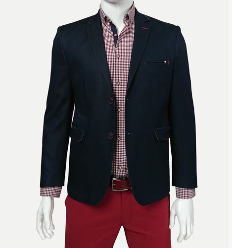 GRANATOWA MARYNARKA MĘSKA  M22-7