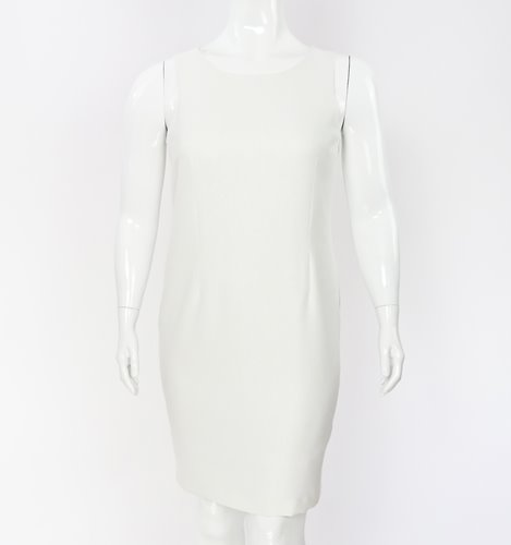 Sukienka plus size z narzutką i paskiem D2‑P378