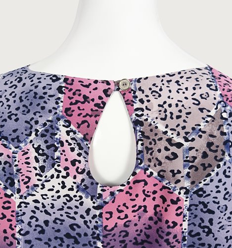 Wzorzysta bluzka damska plus size D11-P136