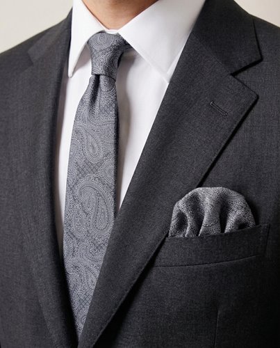 KOMPLET KRAWAT MĘSKI Z POSZETKĄ PAISLEY M8-282