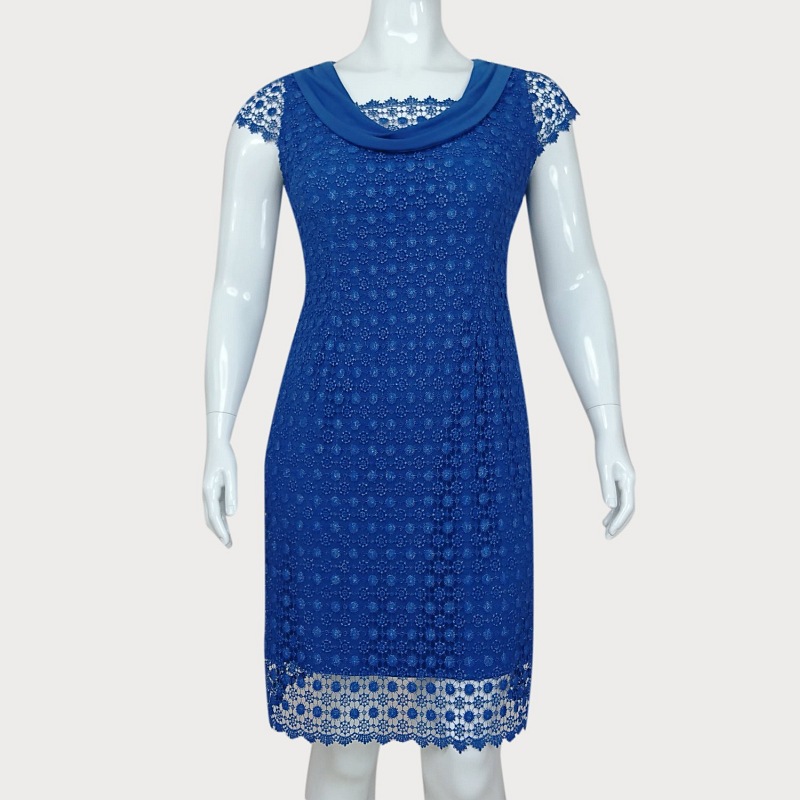 ELEGANCKA POŁYSKUJĄCA  SUKIENKA  KORONKOWA  D2-89