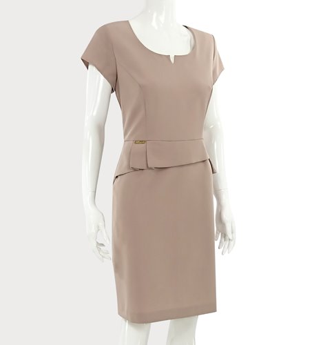 WIZYTOWA SUKIENKA Z BASKINKĄ   D2-338