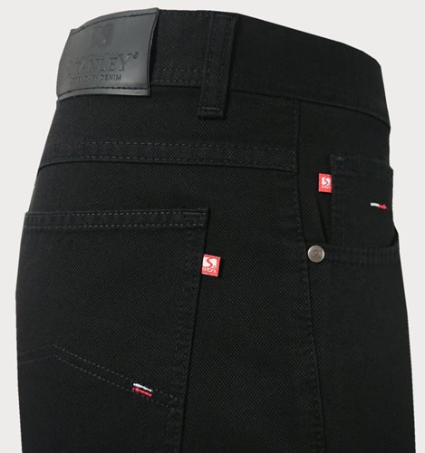CZARNE SPODNIE MĘSKIE JEANS  M4-11