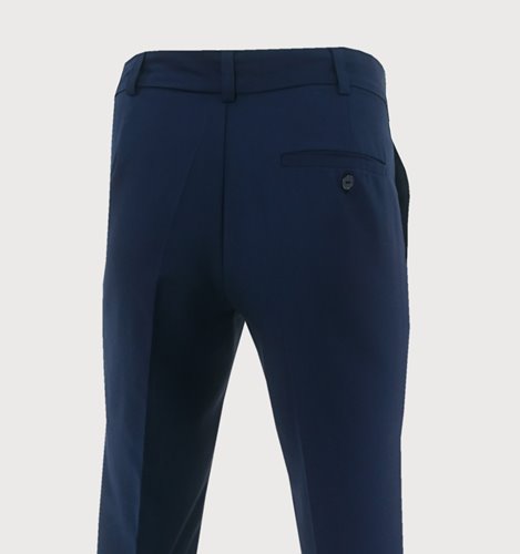 GRANATOWE GŁADKIE SPODNIE MĘSKIE SLIM  M4-17