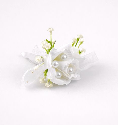 BUTONIERKA ŚLUBNA PERŁOWA ELEGANCJA