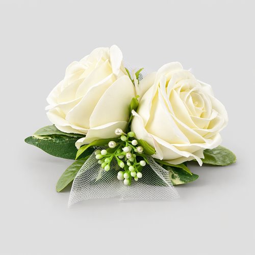 KORSARZ ŚLUBNY RÓŻE IVORY Z TIULEM