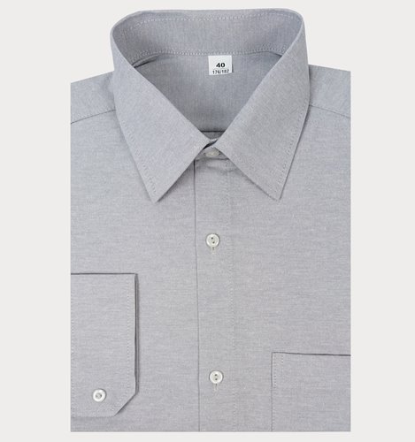 SZARA BAWEŁNIANA KOSZULA MĘSKA M3-48