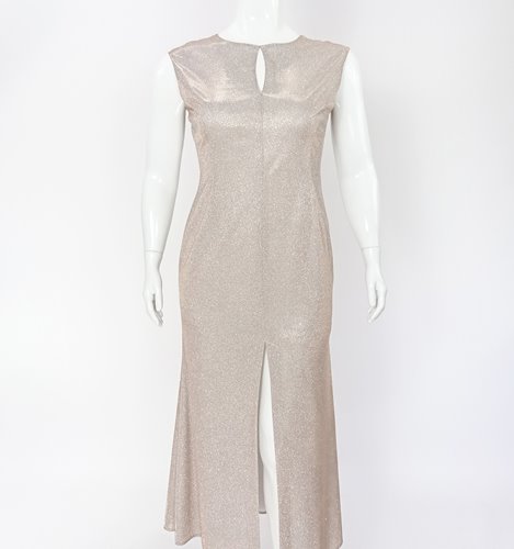 Maxi sukienka plus size rybka D2‑P384