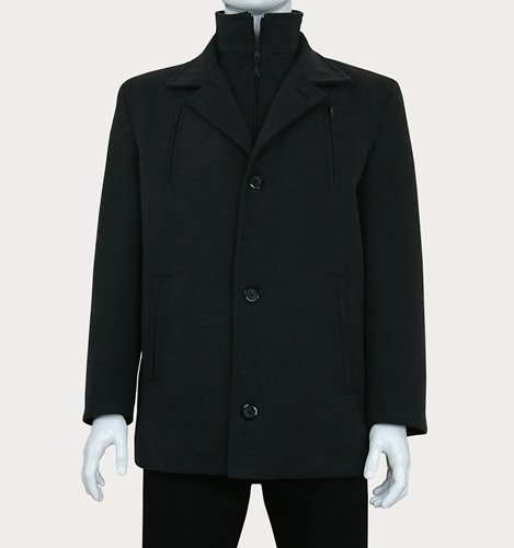 Wizytowa szara kurtka męska plus size M20-P5