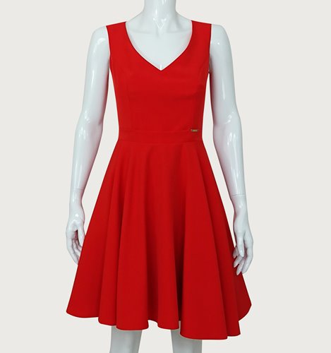 ROZKLOSZOWANA SUKIENKA MINI  D2-166