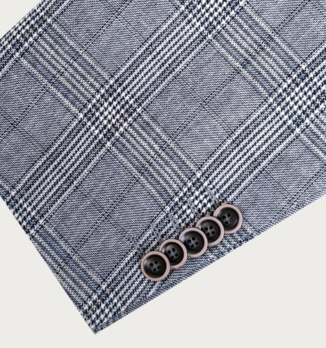 JASNO SZARA MARYNARKA W KRATĘ  PLUS SIZE