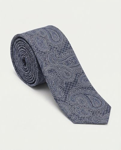 KOMPLET KRAWAT MĘSKI Z POSZETKĄ PAISLEY M8-282