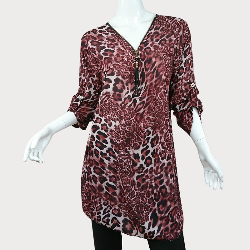 BLUZKA Z PANTERKOWYM WZOREM D11-6