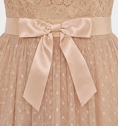 ELEGANCKA SUKIENKA TIULOWA Z KORONKĄ   D2-369