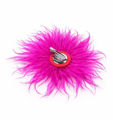 FUKSJOWY AKCENT 2W1 BROSZKA OZDOBA