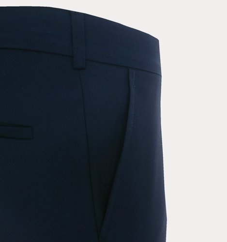 GRANATOWE GŁADKIE SPODNIE MĘSKIE SLIM  M4-17