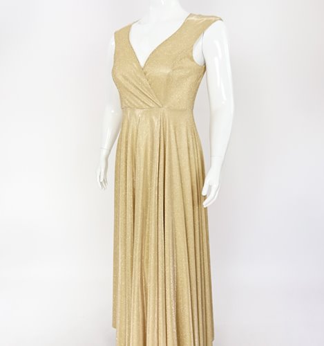 BROKATOWA MAXI SUKIENKA PLUS SIZE NA WESELE