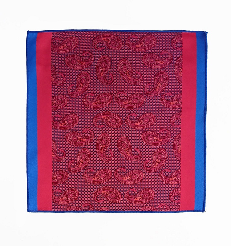 KOMPLET KRAWAT MĘSKI  Z POSZETKĄ PAISLEY  M8-61