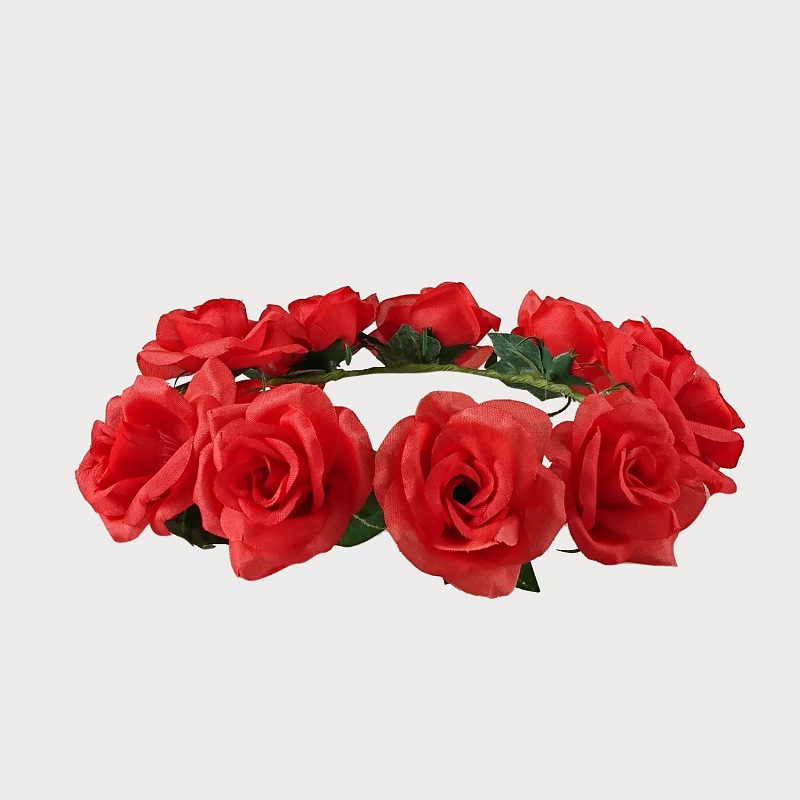 WIANEK OZDOBNY  W STYLU BOHO KWIATY  D47-1