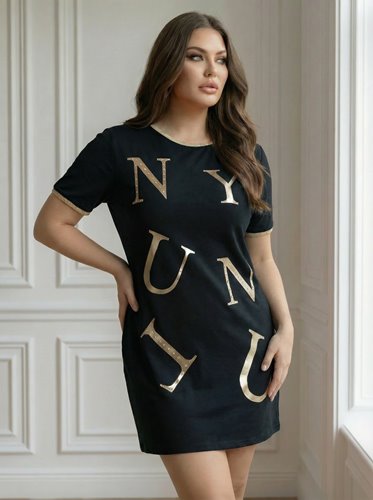 BAWEŁNIANA SUKIENKA Z KIESZENIAMI      D2-13