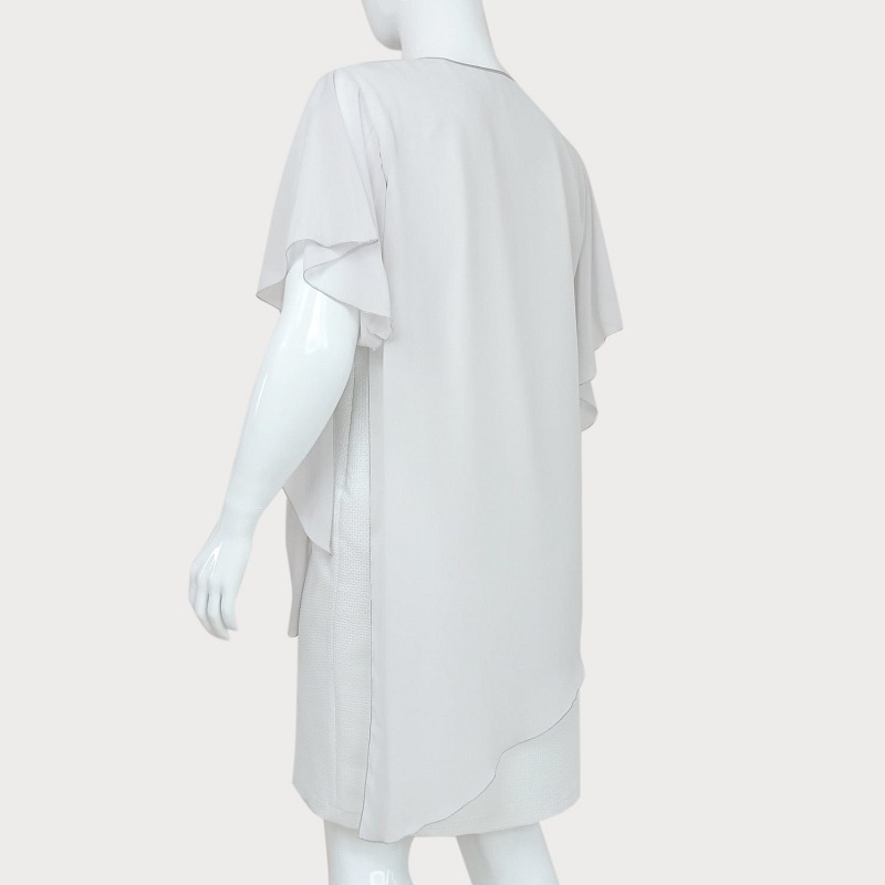 SUKIENKA POŁYSKUJĄCA Z NARZUTKĄ ASYMETRYCZNĄ D2-81