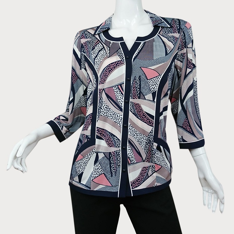 WZORZYSTA  BLUZKA DAMSKA  D11-37