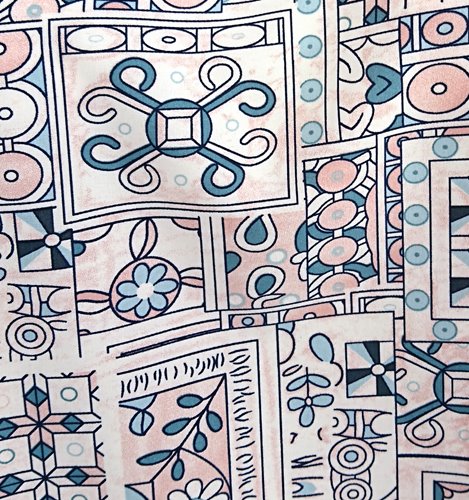 Wzorzysta bluzka damska plus size D11-P131