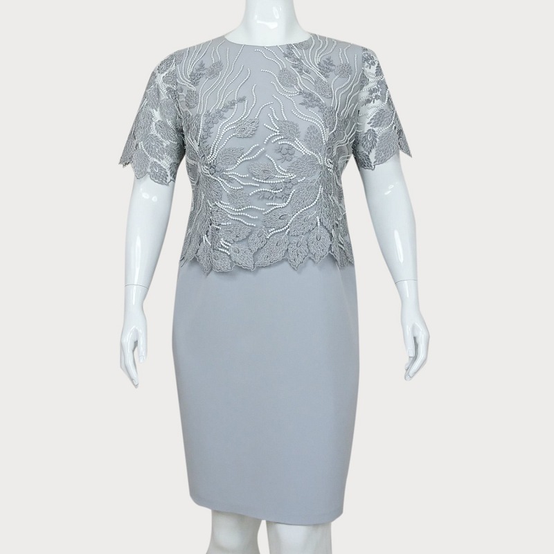 ELEGANCKA SUKIENKA DAMSKA Z KORONKĄ  D2-32