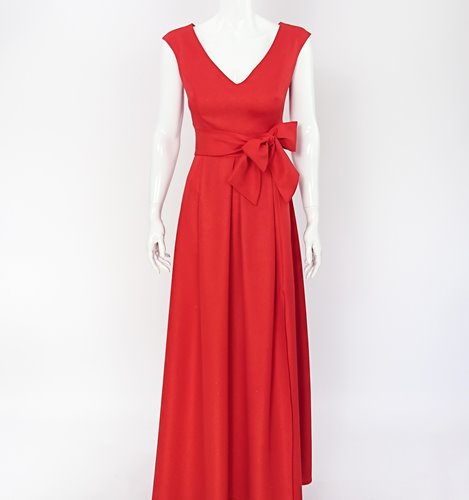 MAXI SUKIENKA Z POŁYSKIEM I PASKIEM  D2-392