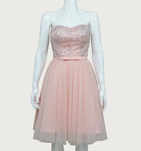 SUKIENKA  TIULOWA Z GORSETEM