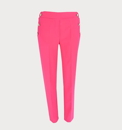 ELEGANCKIE RÓŻOWE  SPODNIE Z KANTEM  D4-27