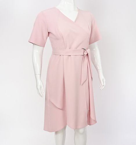 ASYMETRYCZNA  SUKIENKA Z KIESZENIAMI  D2-357