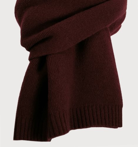 BORDOWY SZALIK  WEŁNIANY ZIMOWY  D40-31