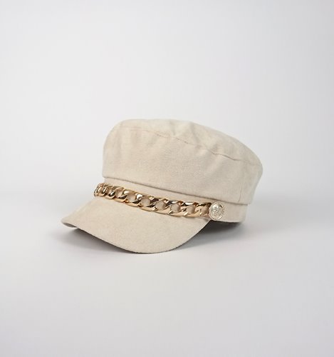 BEŻOWA CZAPKA DAMSKA D38-11