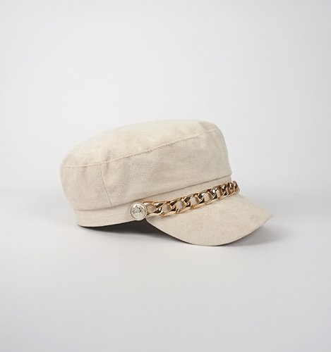 BEŻOWA CZAPKA DAMSKA D38-11