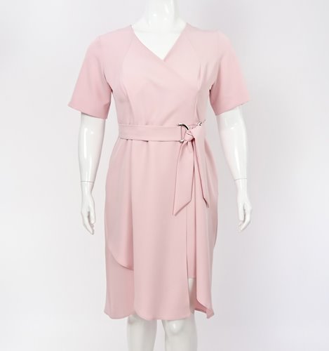 ASYMETRYCZNA  SUKIENKA Z KIESZENIAMI  D2-357