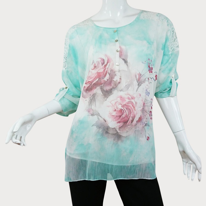 BLUZKA DAMSKA Z TOPEM D11-12