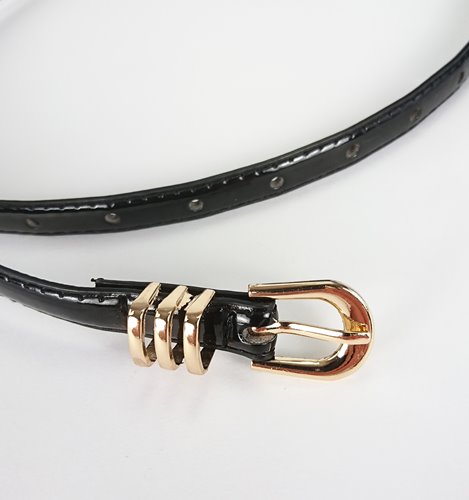 CZARNY PASEK Z KLAMRĄ  D6-40