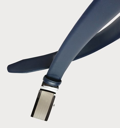 GRANATOWY PASEK ZE SKÓRY  M6-19